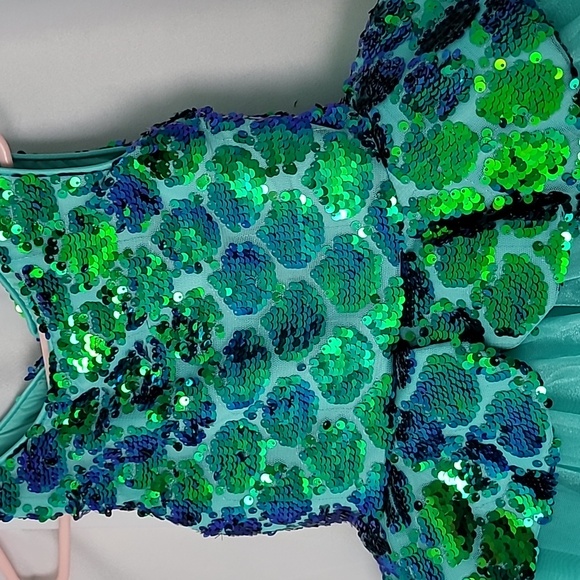 Disney Princess Ariel Sequins Tulle Dress - Picture 2 of 8